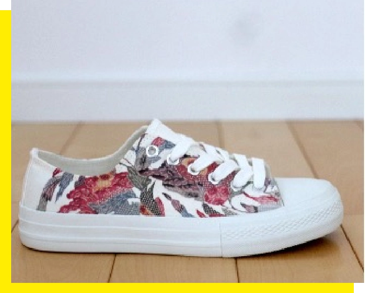 琉球紅型スニーカー　Botan（Low/Hi）